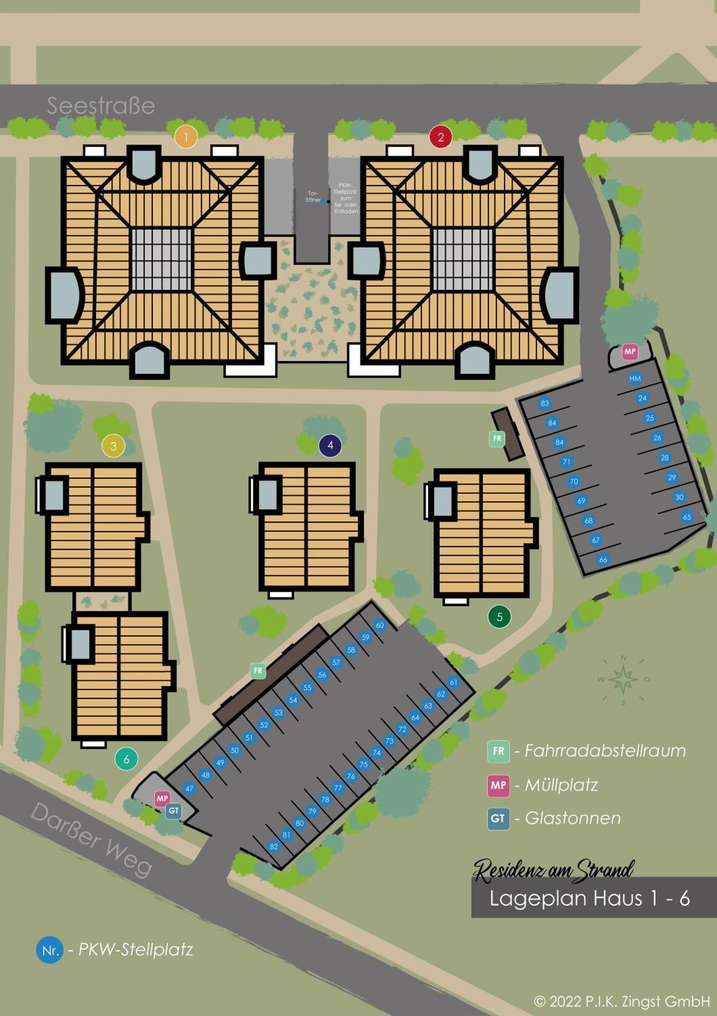 Residenz Am Strand Wohnung 2-33 Цингст Екстер'єр фото